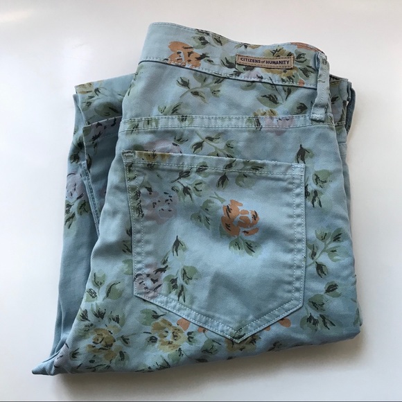Citizens of Humanity Mandy Blue Ribbon Floral Jean - Picture 4 of 8